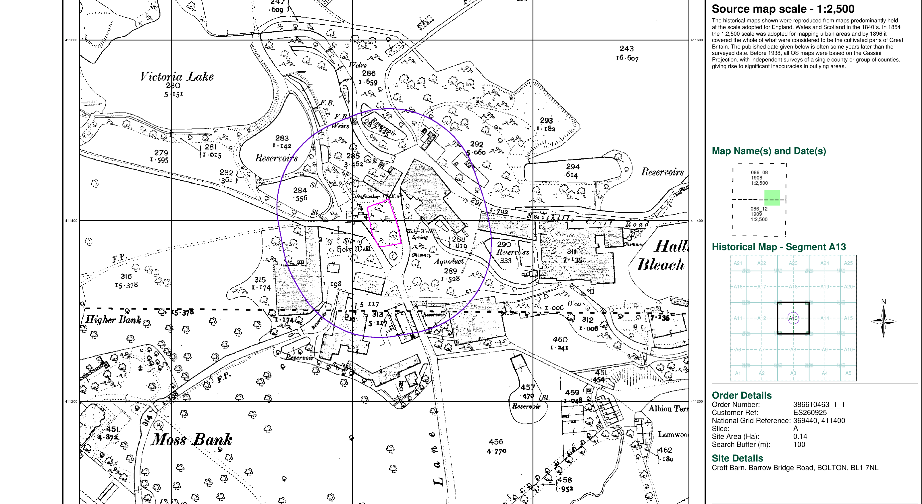 Map page 3 evidence for Aqueduct / Chimney
