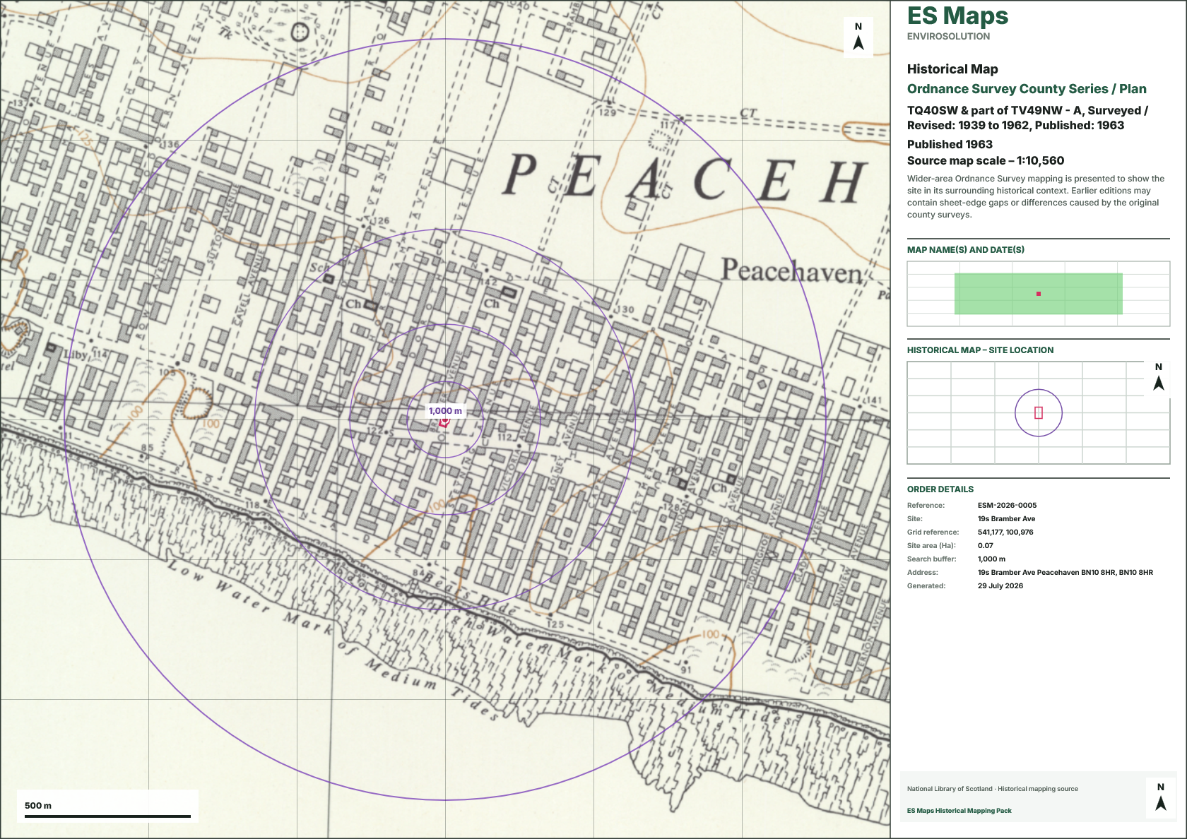 Ordnance Survey County Series / Plan · Published 1963